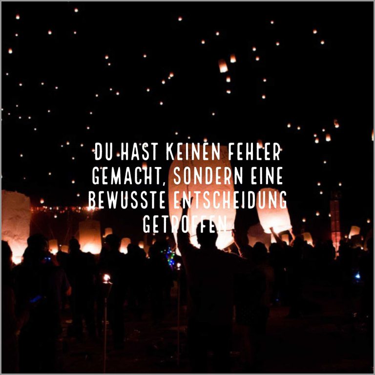 Du hast keinen fehler gemacht sondern eine bewusste entscheidung getroffen