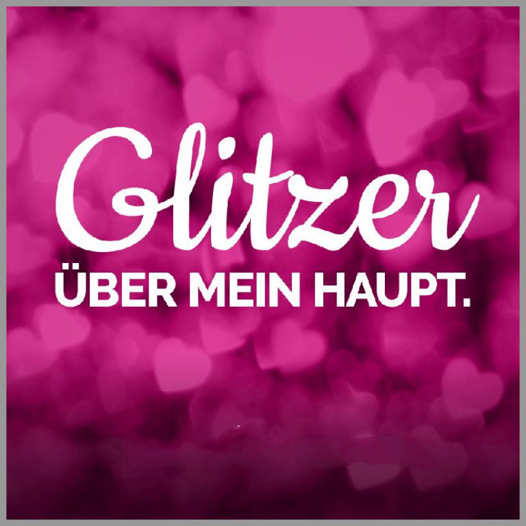Einhorn sprueche glitzer ueber mein haupt
