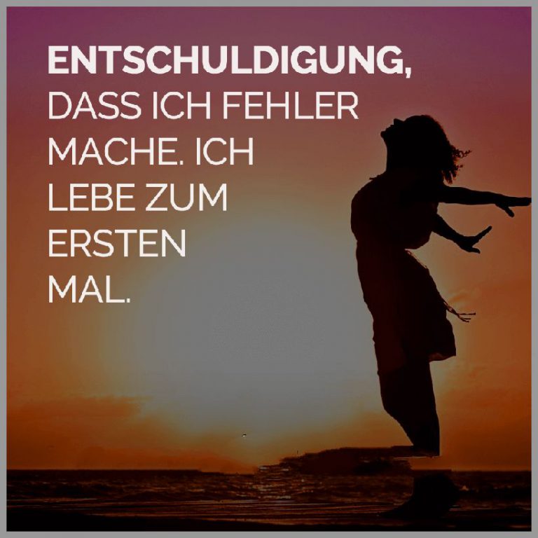 Entschuldigung dass ich fehler mache lebe zum ersten mal