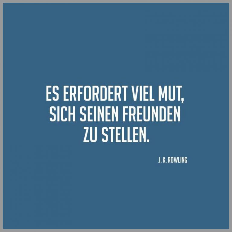 Es erfordert viel mut sich seinen freunden zu stellen