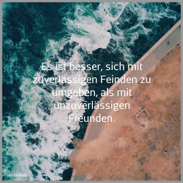 Es ist besser sich mit zuverlaessigen feinden zu umgeben als mit unzuverlaessigen freunden