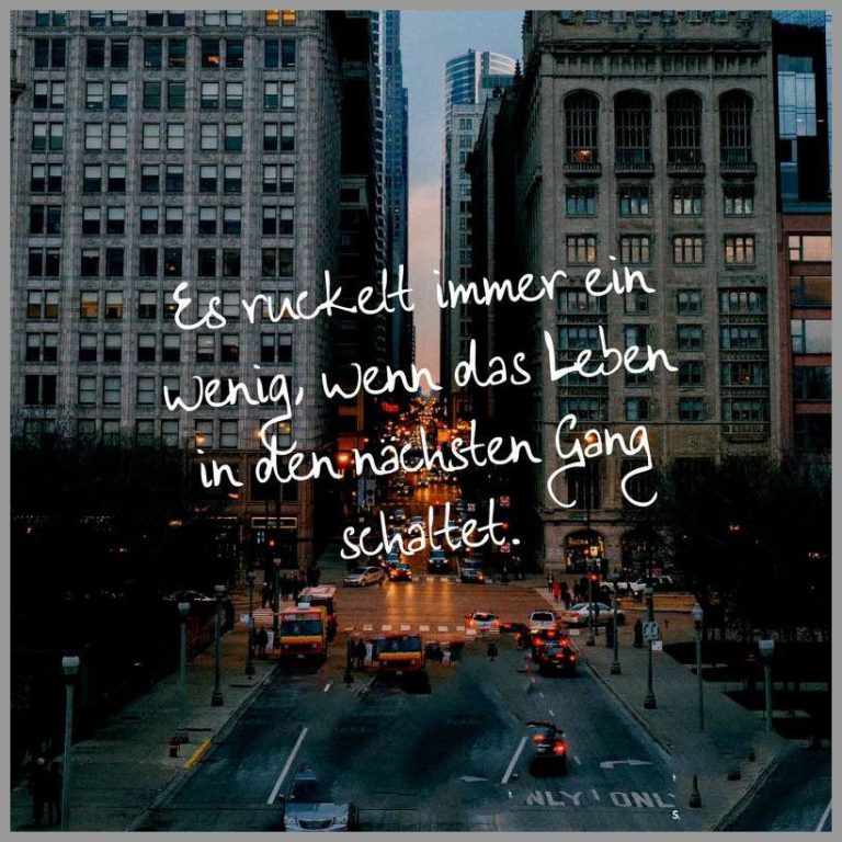Es ruckelt immer ein wenig wenn das leben in den naechsten gang schaltet