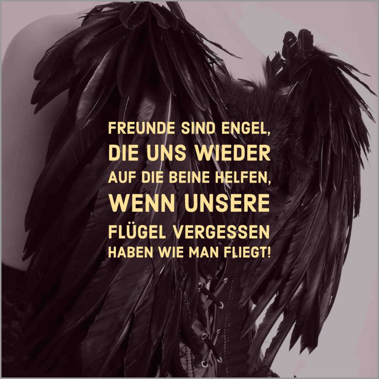 Freunde sind engel die uns wieder auf die beine helfen wenn unsere fluegel vergessen haben wie man fliegt