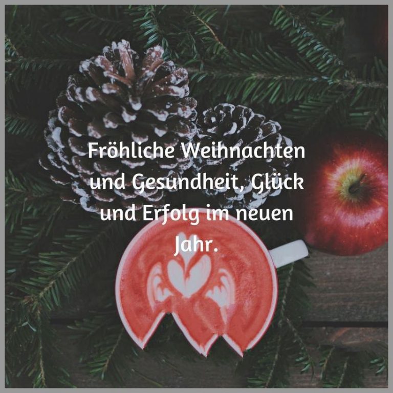 Froehliche weihnachten und gesundheit glueck und erfolg im neuen jahr