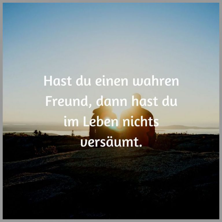 Hast du einen wahren freund dann hast du im leben nichts versaeumt