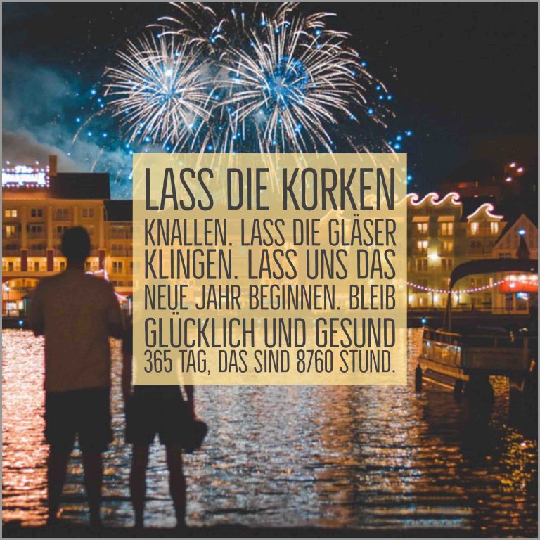 Lass die korken knallen lass die glaeser klingen lass uns das neue jahr beginnen bleib gluecklich und gesund 365 tag das sind 8760 stund