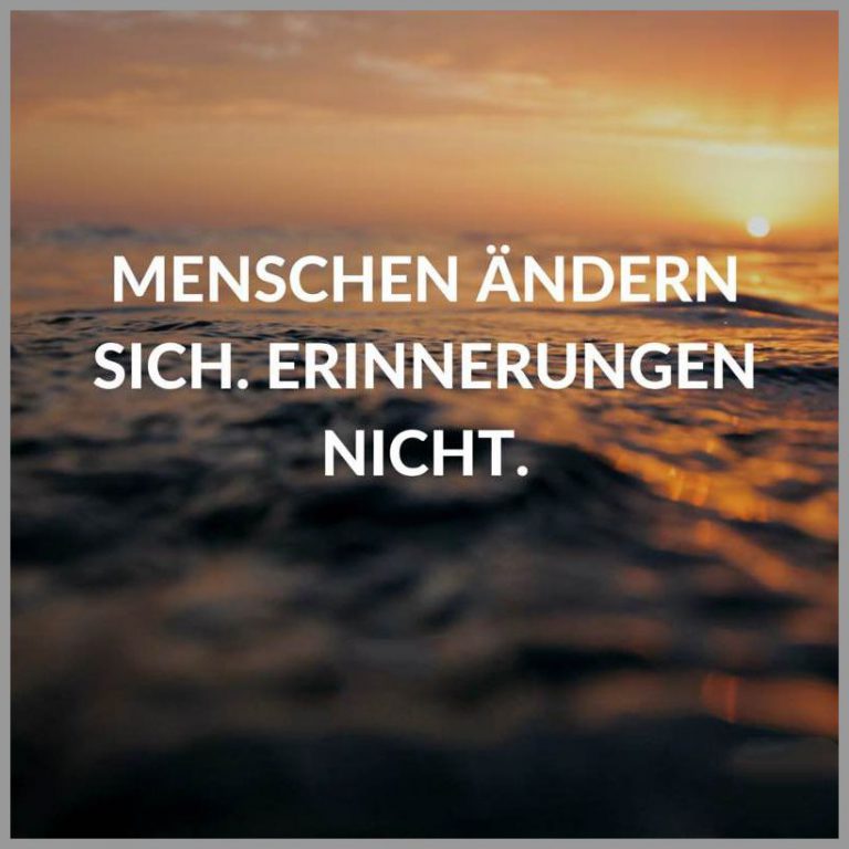 Menschen aendern sich erinnerungen nicht