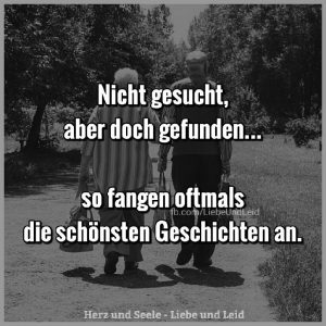 Nicht gesucht aber doch gefunden Bilder und Sprüche