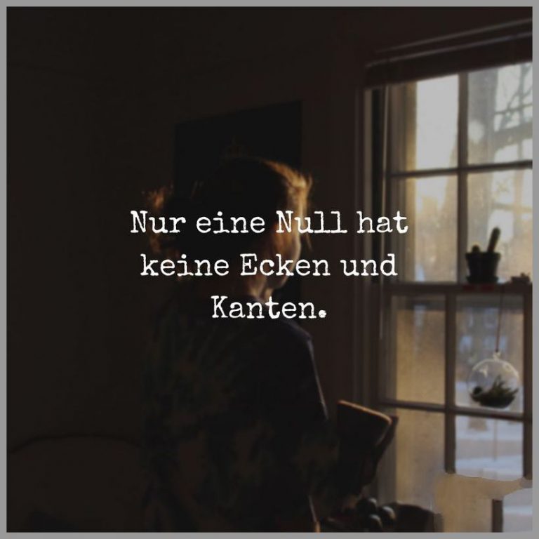 Nur eine null hat keine ecken und kanten