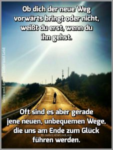 Ob dich der neue weg vorwaerts bringt