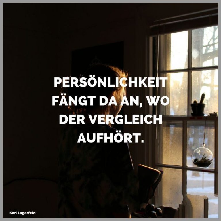 Persoenlichkeit faengt da an wo der vergleich aufhoert