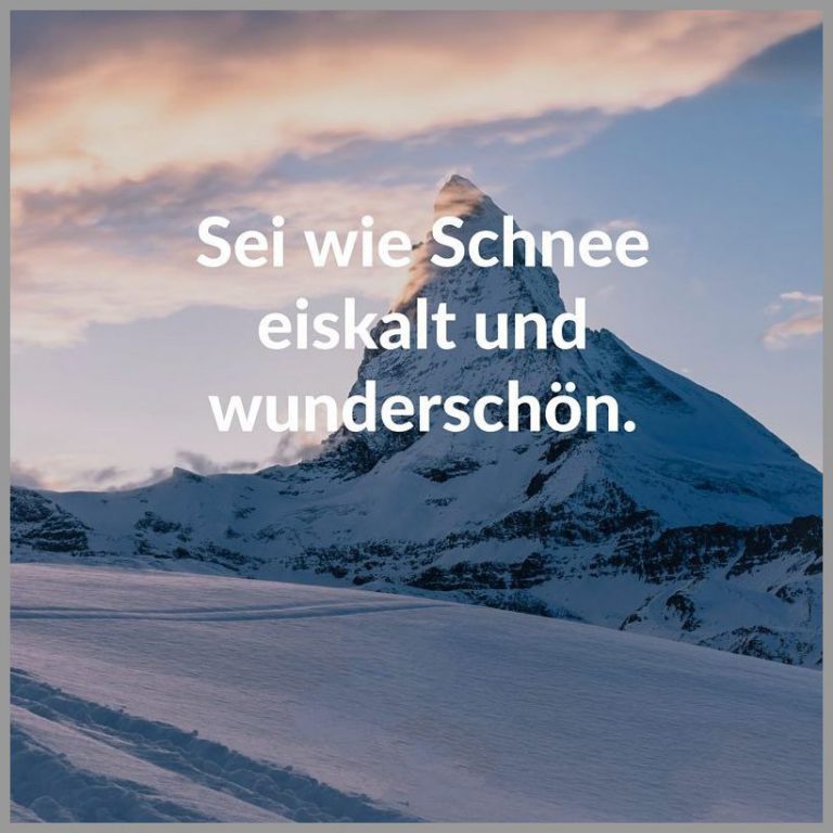 Sei wie schnee eiskalt und wunderschoen