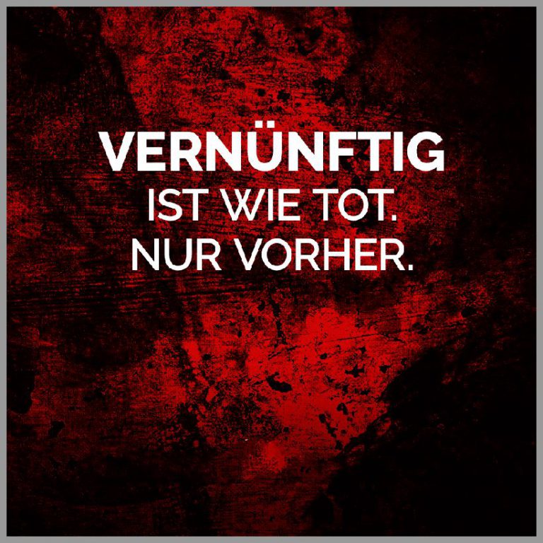 Vernuenftig ist wie tot nur vorher