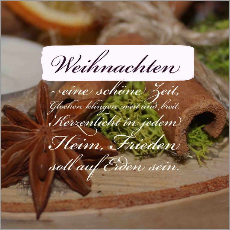 Weihnachten eine schoene zeit glocken klingen weit und breit kerzenlicht in jedem heim frieden soll auf erden sein