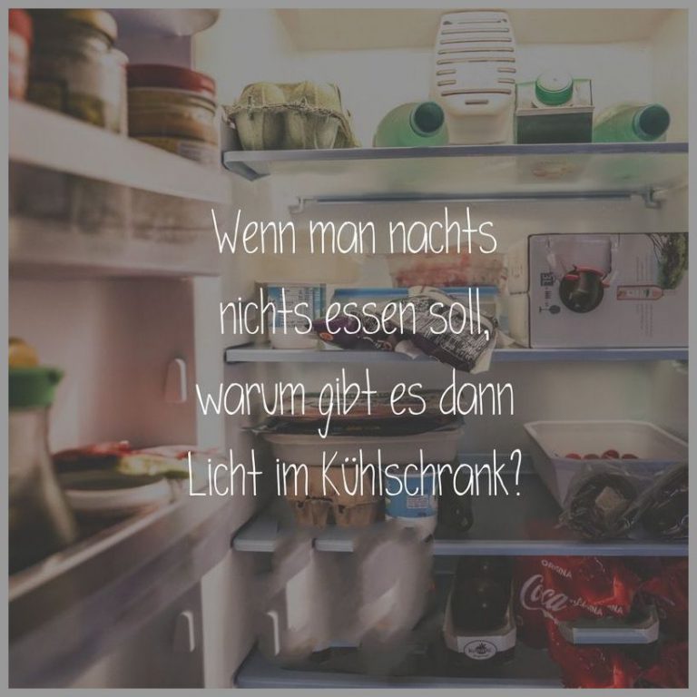 Wenn man nachts nichts essen soll warum gibt es dann licht im