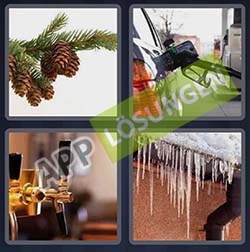 4 bilder 1 wort level 137 lösung ZAPFEN - Weihnachtsbilder Neujahrsbilder