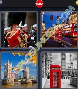 4 bilder 1 wort level 1602 lösung LONDON - Clown Bilder