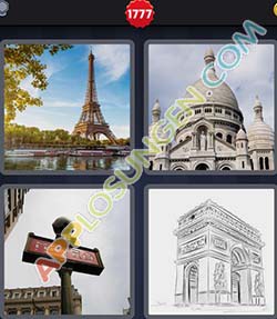 4 bilder 1 wort level 1777 lösung PARIS