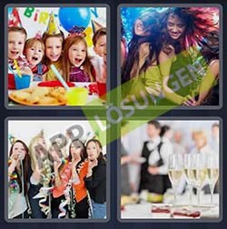 4 bilder 1 wort level 210 lösung PARTY - Bilder Weihnachten Und Neujahr