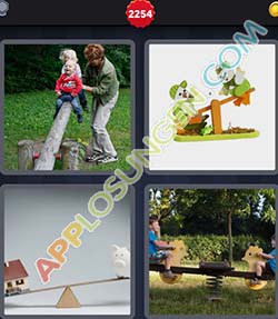 4 bilder 1 wort level 2254 lösung WIPPE - Clown Bilder