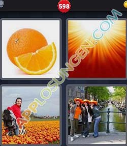 Bild von 4 bilder 1 wort level 598 lösung ORANGE