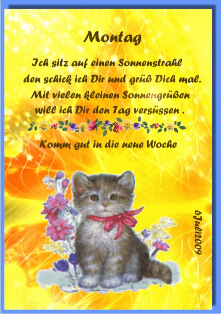 Schönen montag wünschen Bilder und Sprüche für Whatsapp und Facebook