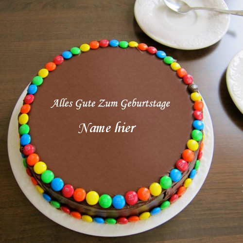 Geburtstagskuchen 26 - Geburtstags Schokoladen Brötchen Kuchen mit Namen