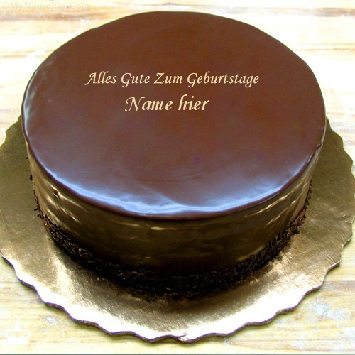 Bild von Geburtstags Schokoladen Kuchen mit Namen