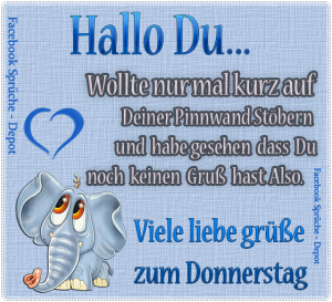 Allen einen schönen donnerstag