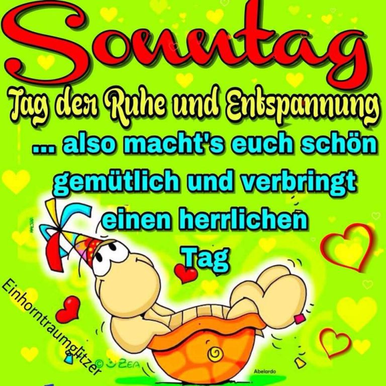 Einen schönen sonntag nachmittag