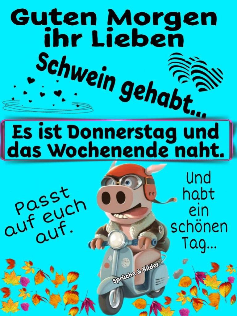 Donnerstag bilder lustig Bilder und Sprüche