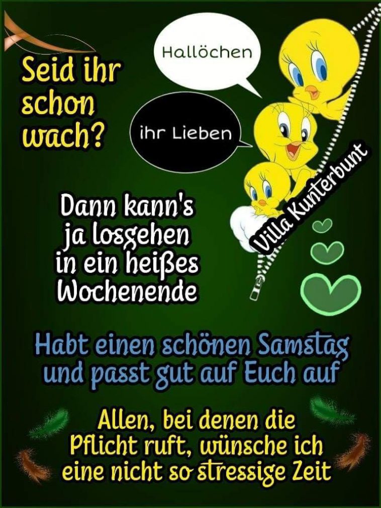 Schönen samstag witzig gif Bilder und Sprüche