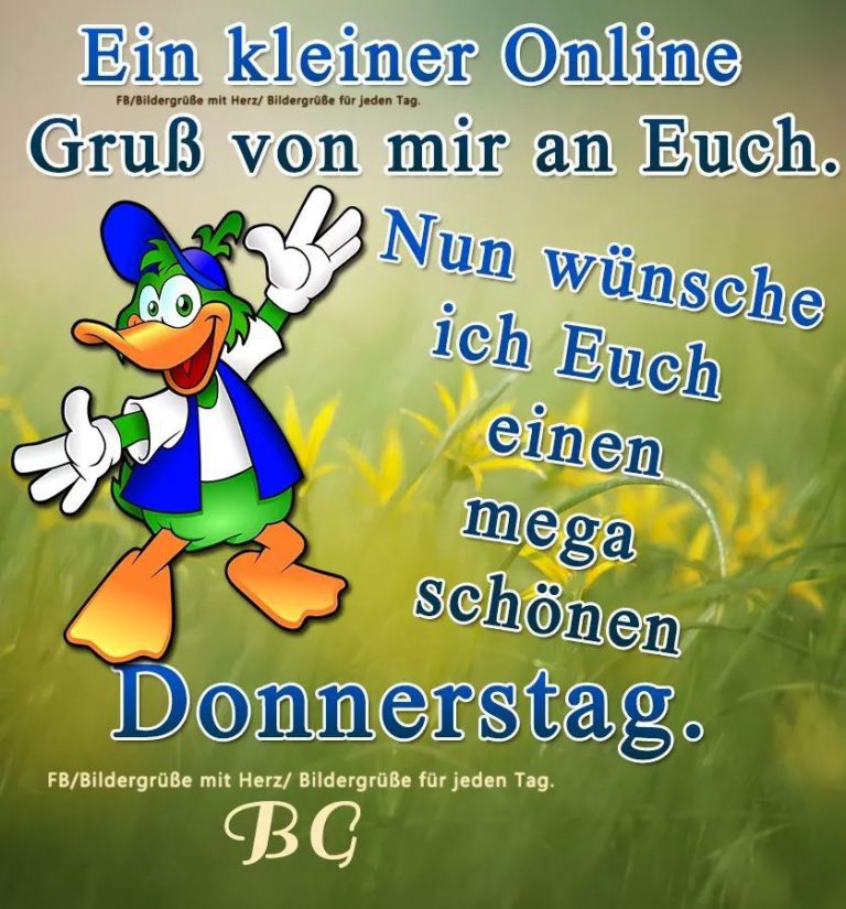 Schönen donnerstag auf plattdeutsch