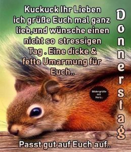 Schönen donnerstag freunde