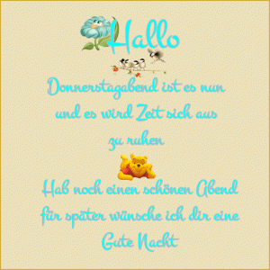 Schönen donnerstag sprüche gif
