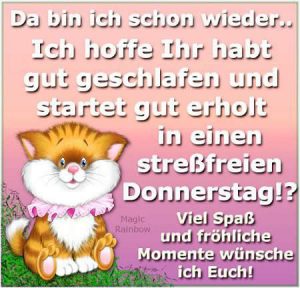 Spruch zum donnerstag lustig Bilder und Sprüche