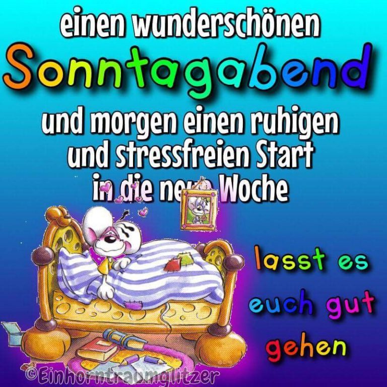Schönen restsonntag