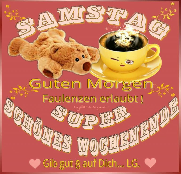 Schönen samstag kaffee