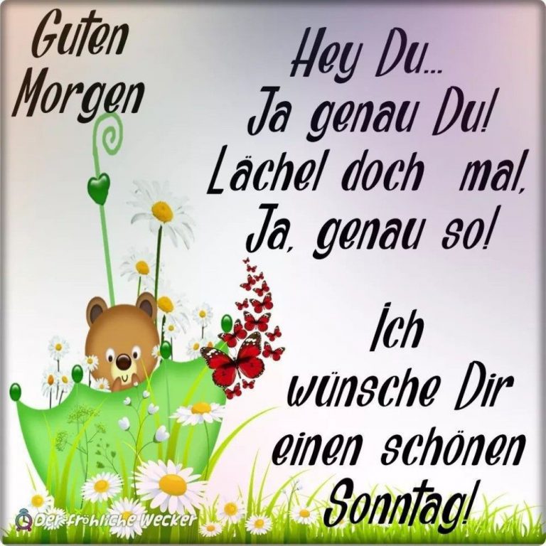 Schönen sonntag cartoon