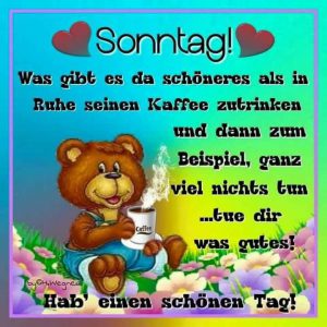Schönen sonntag cool Bilder und Sprüche