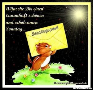Schönen sonntag freunde