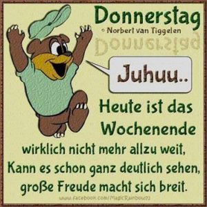 Spruch schönen donnerstag bilder fürs handy