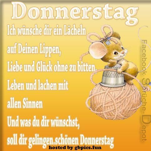 Einen schönen donnerstag bilder Bilder und Sprüche für Whatsapp und