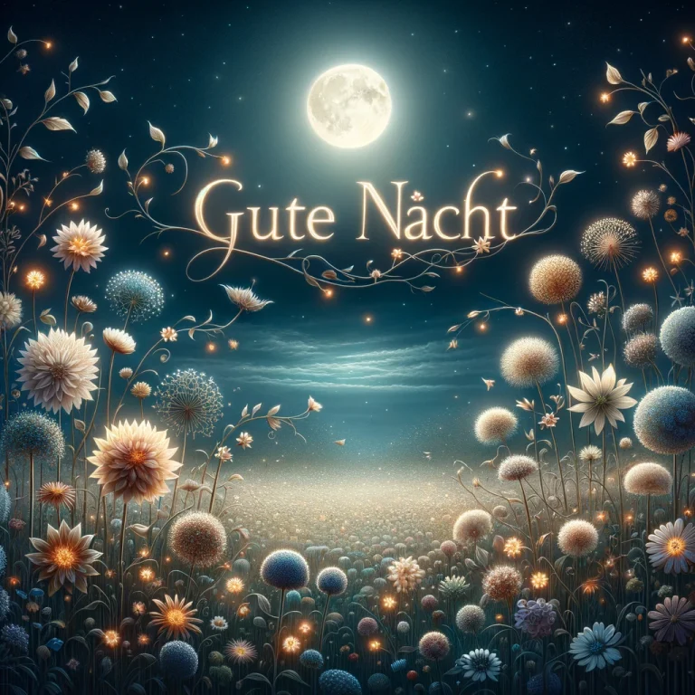 Gute Nacht Blumen