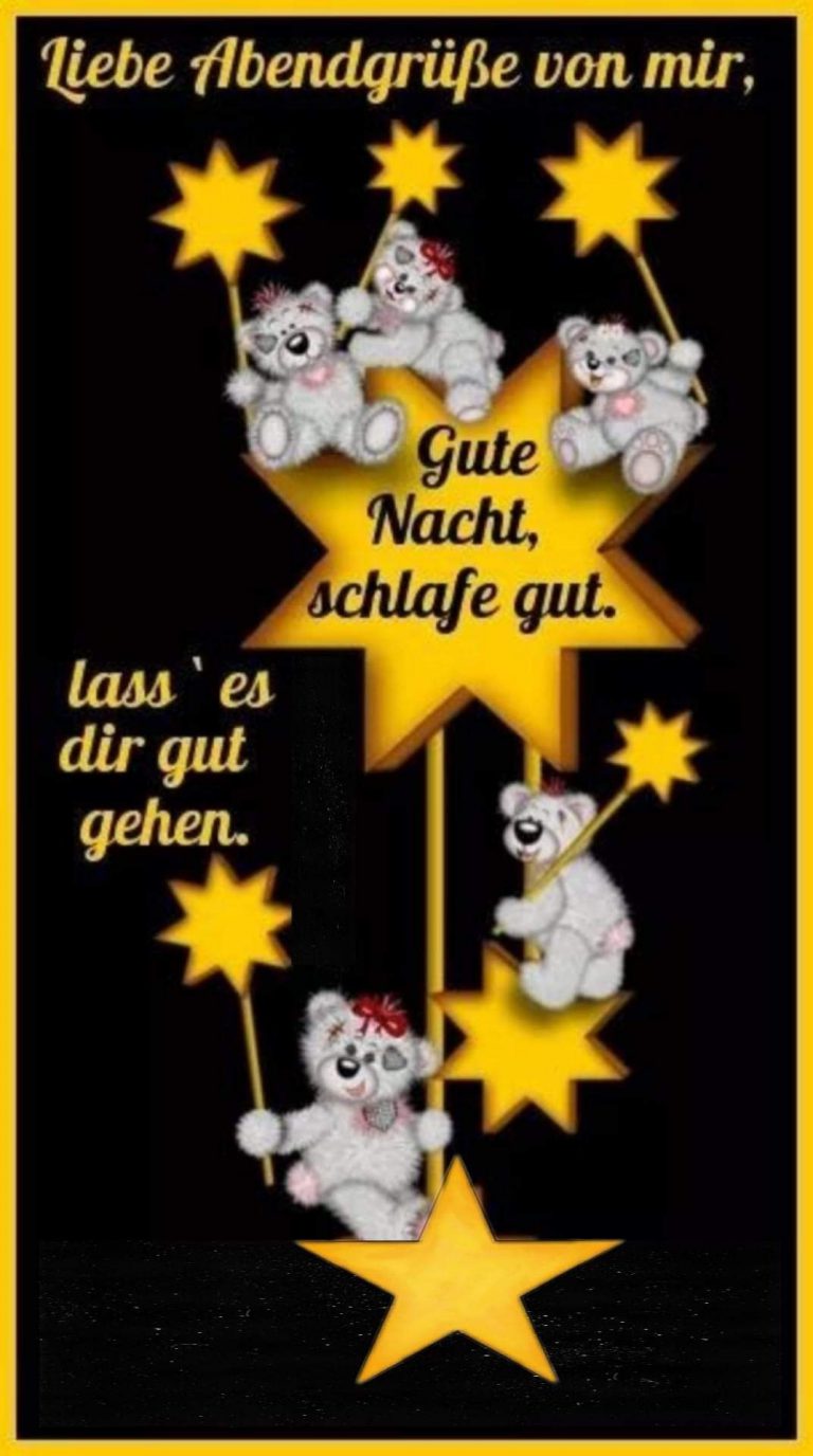 Gute nacht grüße bilder kostenlos Bilder und Sprüche