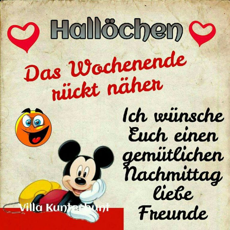 Freitagsgrüße Bilder Lustig Nachmittags Bilder und Sprüche für