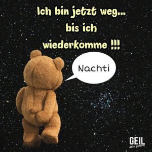 Witzige gute nacht grüße Bilder und Sprüche