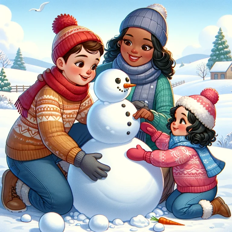 Beim Schneemann