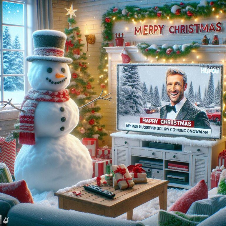 Fernsehen Bildet Meinen Mann schneemann
