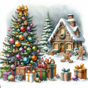 Gemalte Bilder Weihnachten 1 300x300 - Schönen Nikolaustag bilder kostenlos